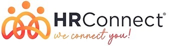 hrconnect gmbh logo inklusive claim, weisser hiintergrund